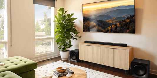 Slika Klipsch Flexus Core 300 soundbara, ki prvi na svetu ponuja Dirac Live. Za vrhusnki hišni kino. Klipsch Slovenija.