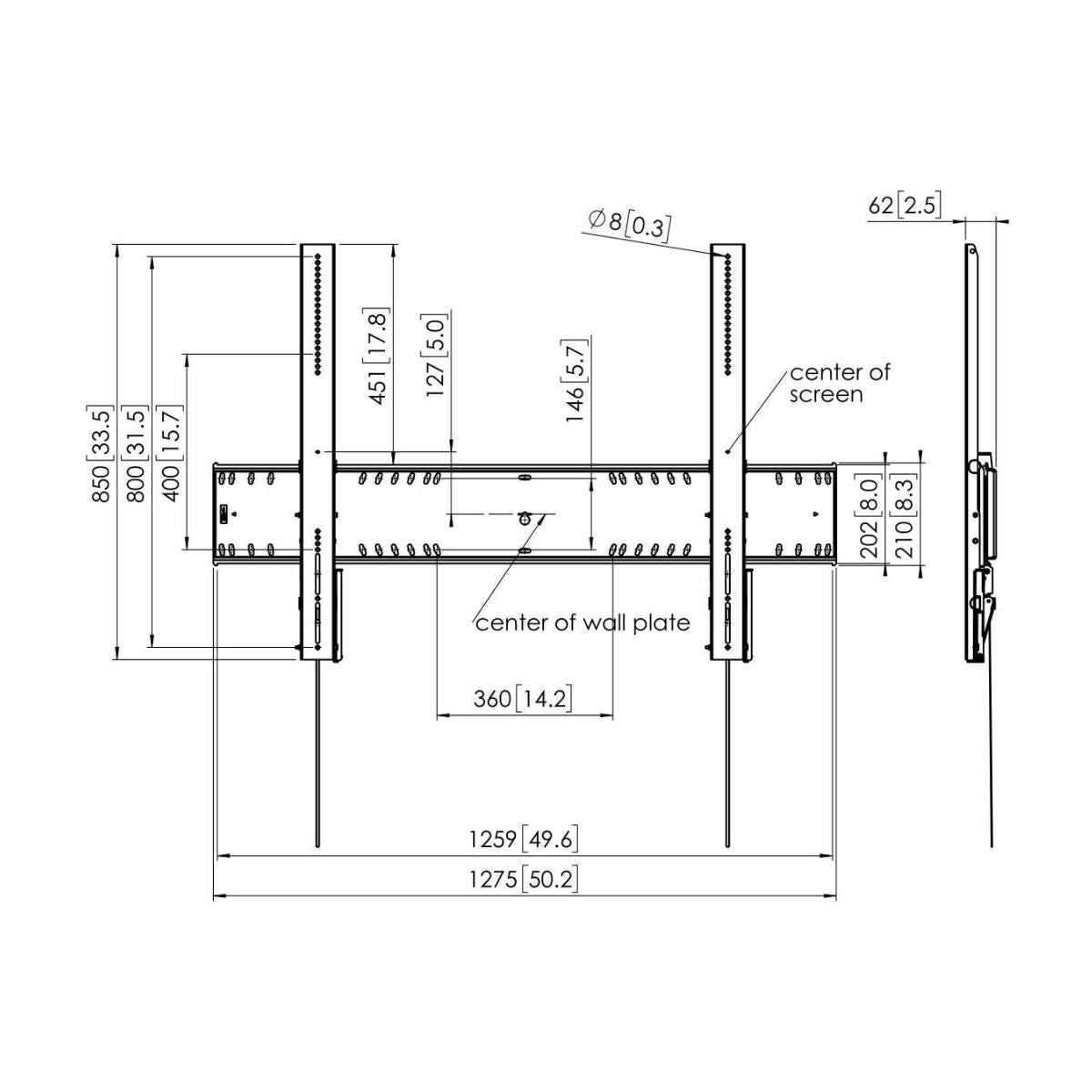 Vogels PFW 6910 Nagibni stenski TV nosilec, 80" do 120", 15°, 230kg
