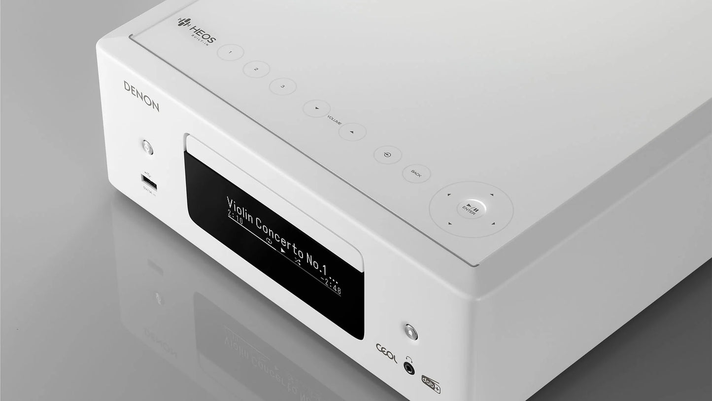 Denon CEOL N12 DAB: Mini stereo sprejemnik z elegantnim dizajnom, ki se prilega vsakemu prostoru, od dnevne sobe do pisarne.