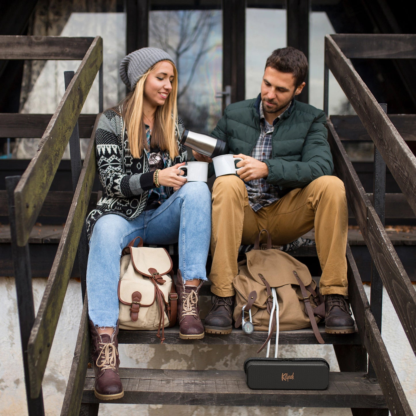 Klipsch Detroit Prenosni Bluetooth zvočnik, Črn