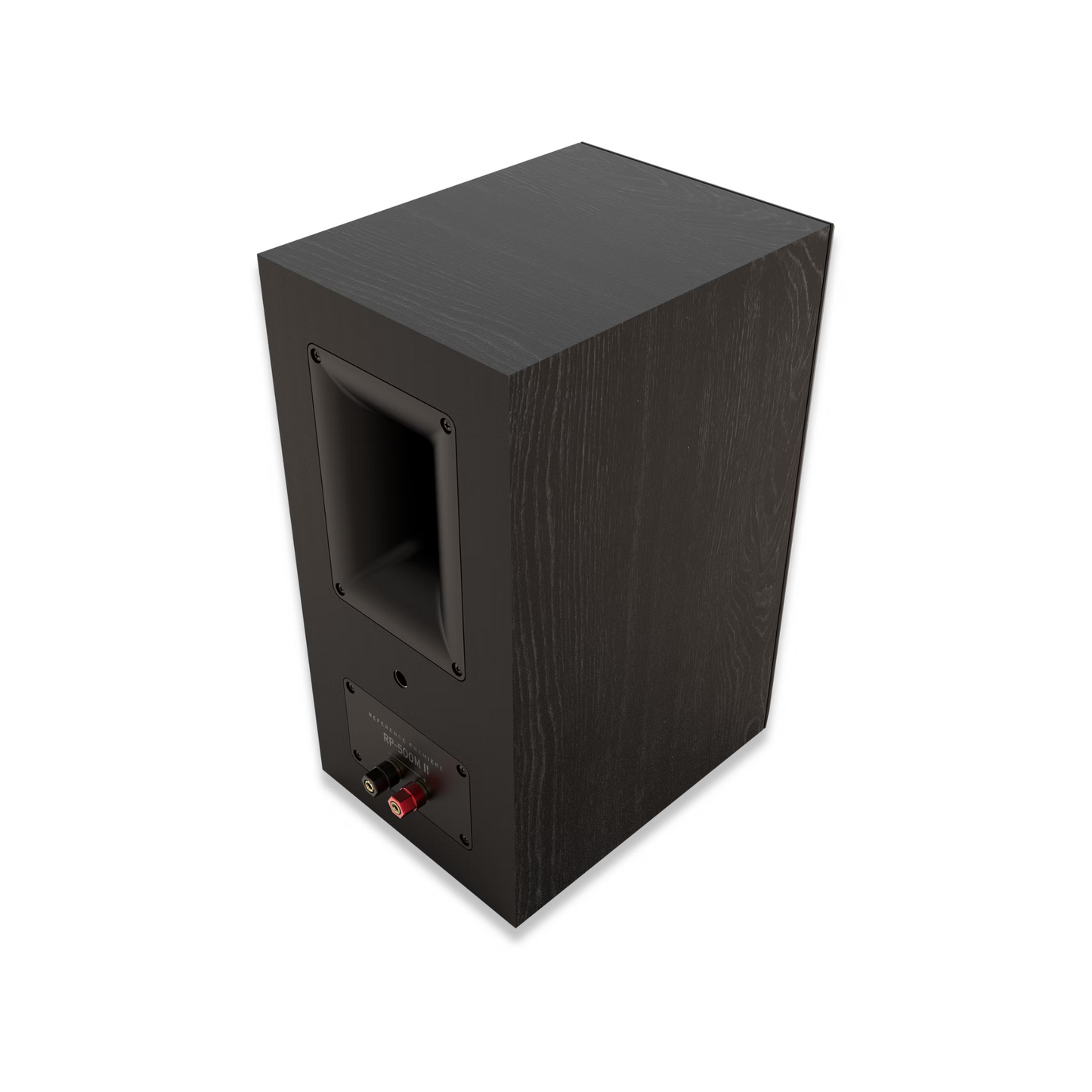 Slika elegantnih črnih Klipsch RP-500M II zvočnikov, ki se prilegajo vsakemu prostoru.