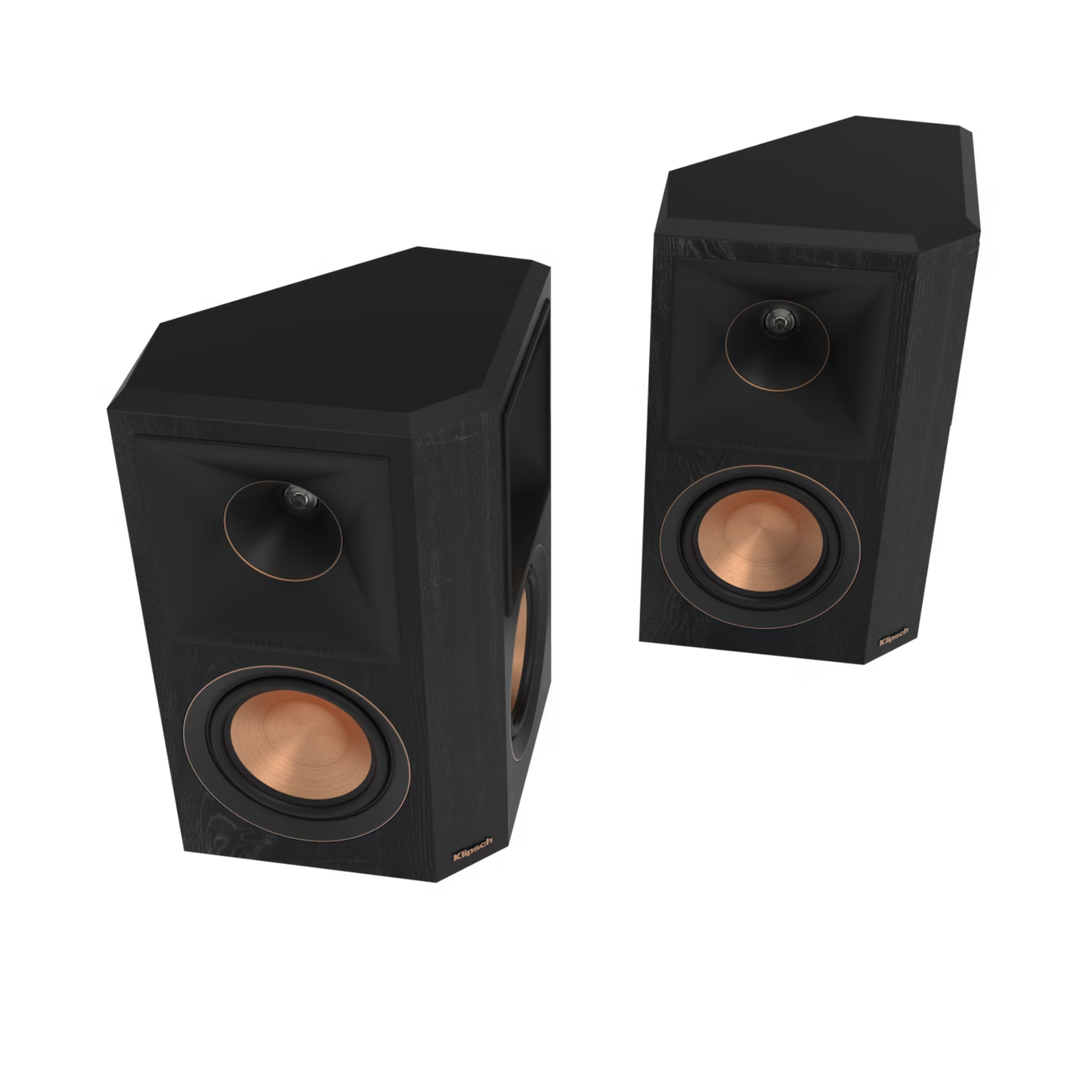 Klipsch RP-502S II zvočnik, pripravljen za namestitev in uživanje v prostorskem zvoku.