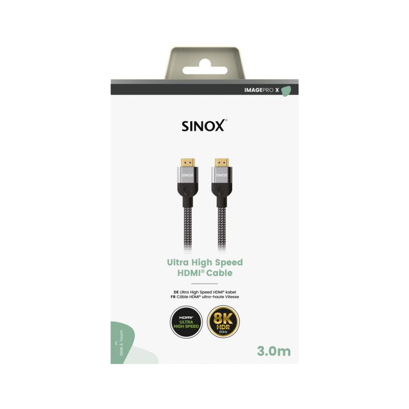 Sinox PRO-X HDMI™ kabel 8K60Hz+E, 48g, od 1m do 3m