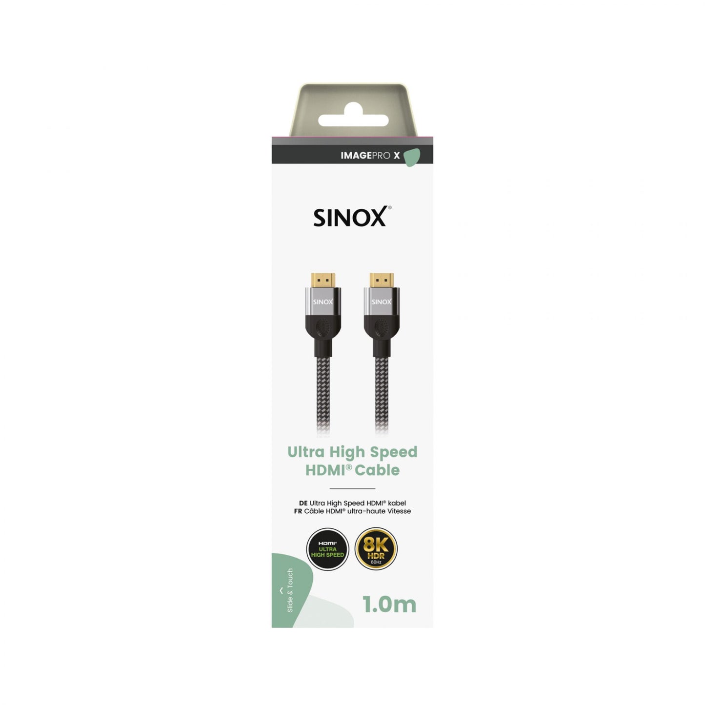 Sinox PRO-X HDMI™ kabel 8K60Hz+E, 48g, od 1m do 3m