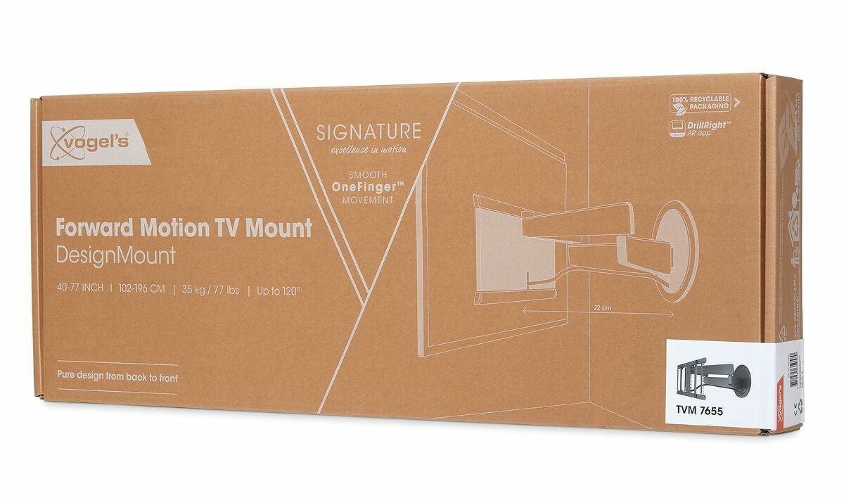 Vogels TVM 7655 DesignMount Full motion stenski TV nosilec, 40" do 77", 120°, 35kg