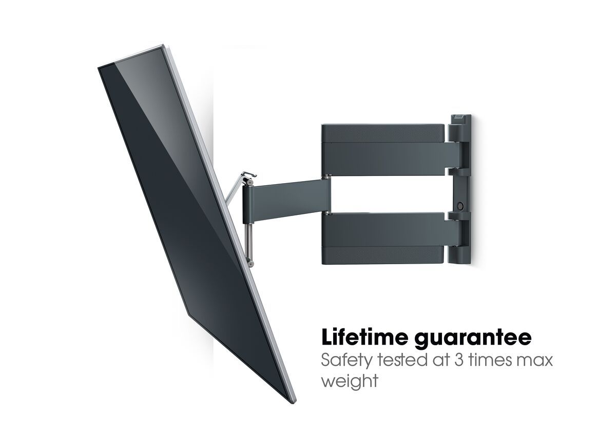 Vogels THIN 545 Full motion stenski TV nosilec, 40" do 65", 180°+20°, 25kg, črn ali bel
