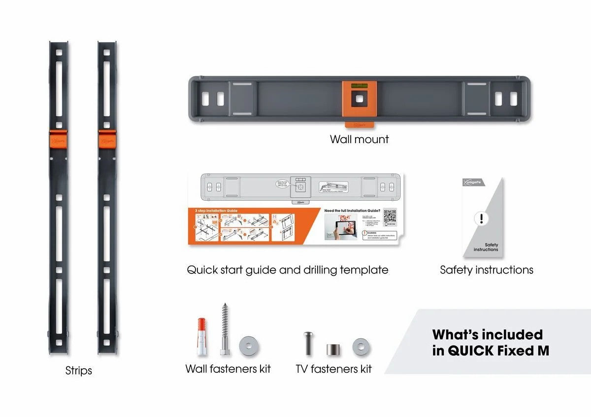 Vogels TVM 1403 Quick Fiksni TV stenski nosilec, 32" do 77", 50kg, črn