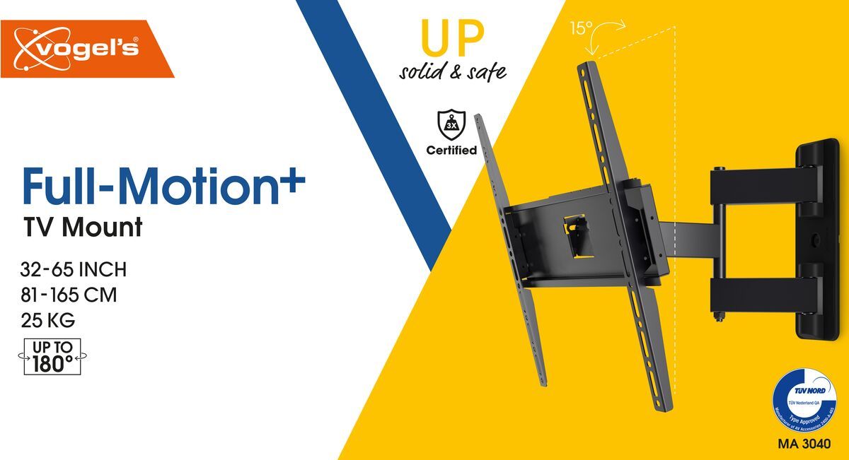 Vogels MA 3040 Full motion stenski TV nosilec 32" do 65", 180°+15°, 25kg