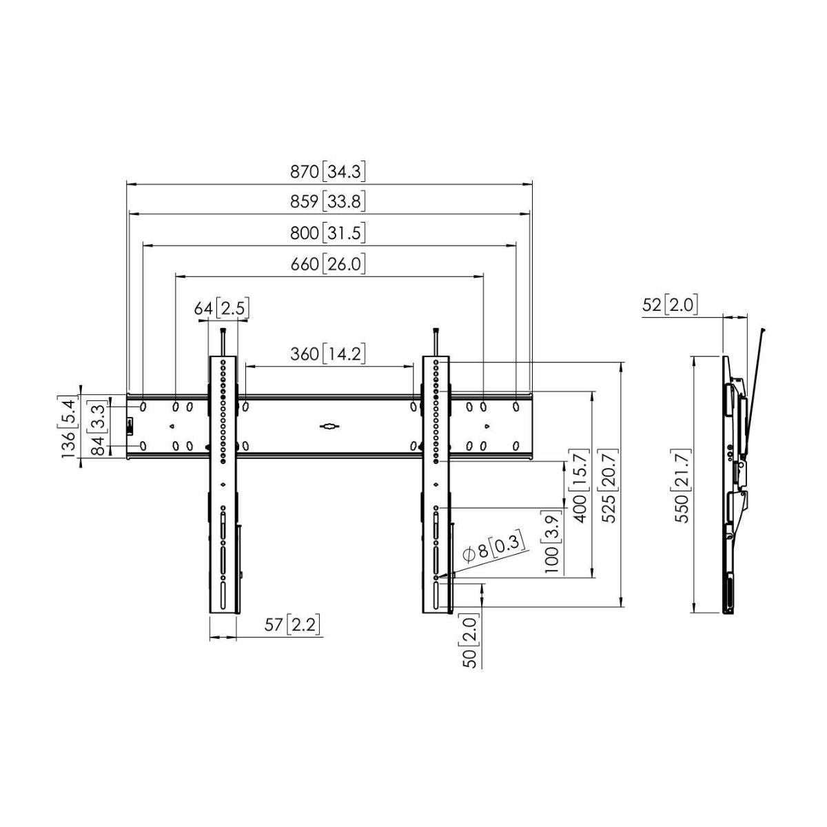 Vogels PFW 6810 Nagibni stenski TV nosilec, 55" do 80", 15°, 75kg