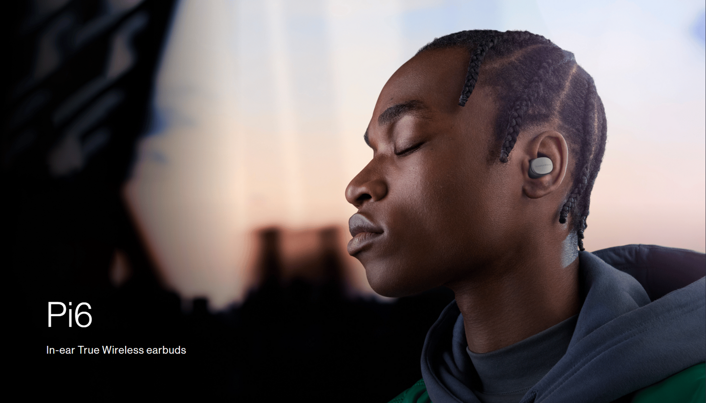 Bowers & Wilkins Pi6 z ANC – Slušalke z napredno tehnologijo ANC za popolno zvočno izkušnjo brez motenj.