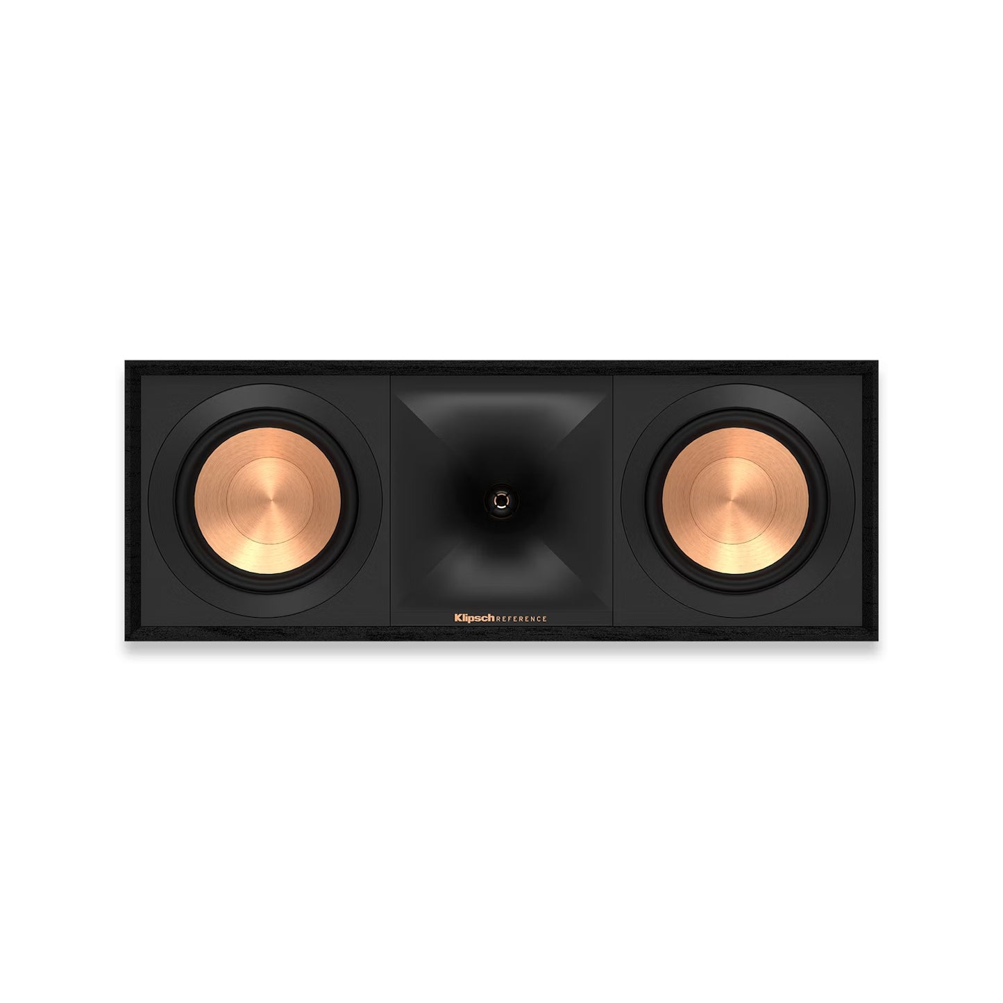 Detajlni prikaz Klipsch Reference R-50C – osrednji del hišnega avdio sistema.