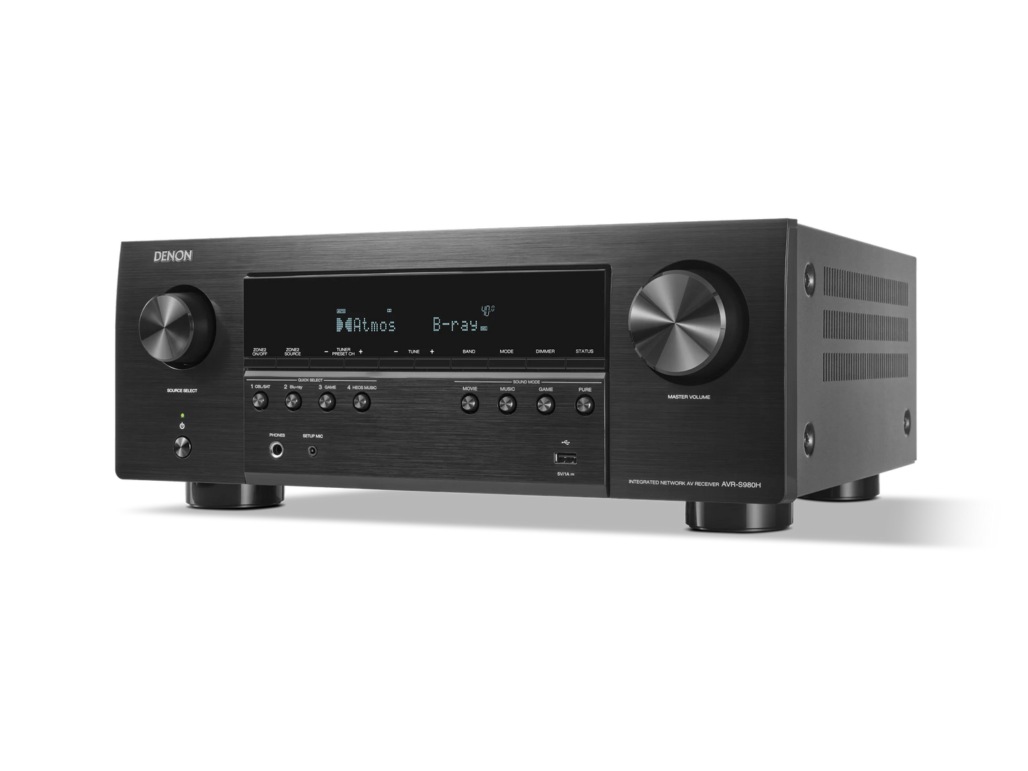 Denon AVR-S980H - 7.2 AV rereiver - Dolby Atmos 3D surround, HEOS