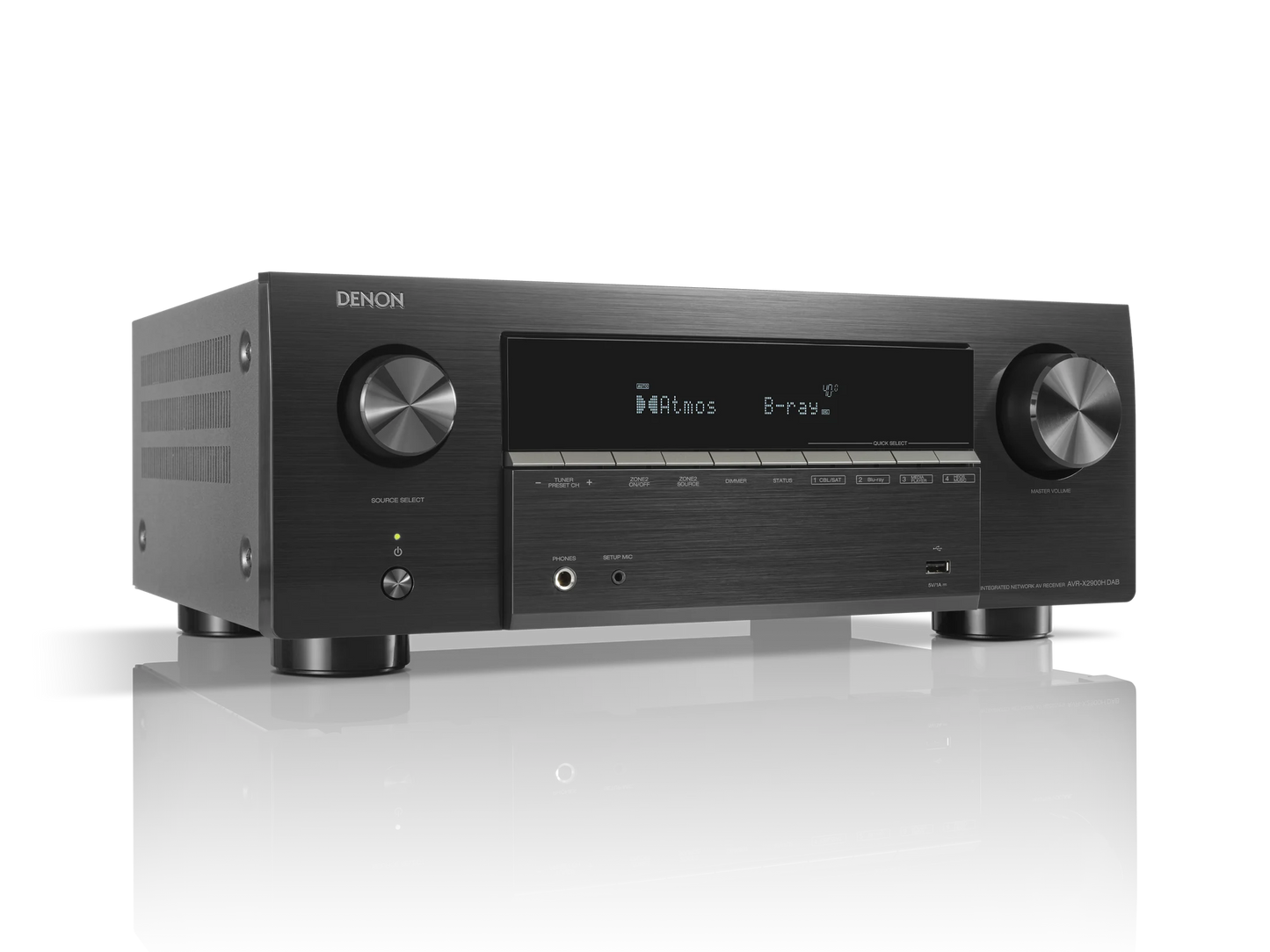 Denon AVR-X 2900H DAB 7.2 Ch Dolby Atmos AV receiver, HEOS