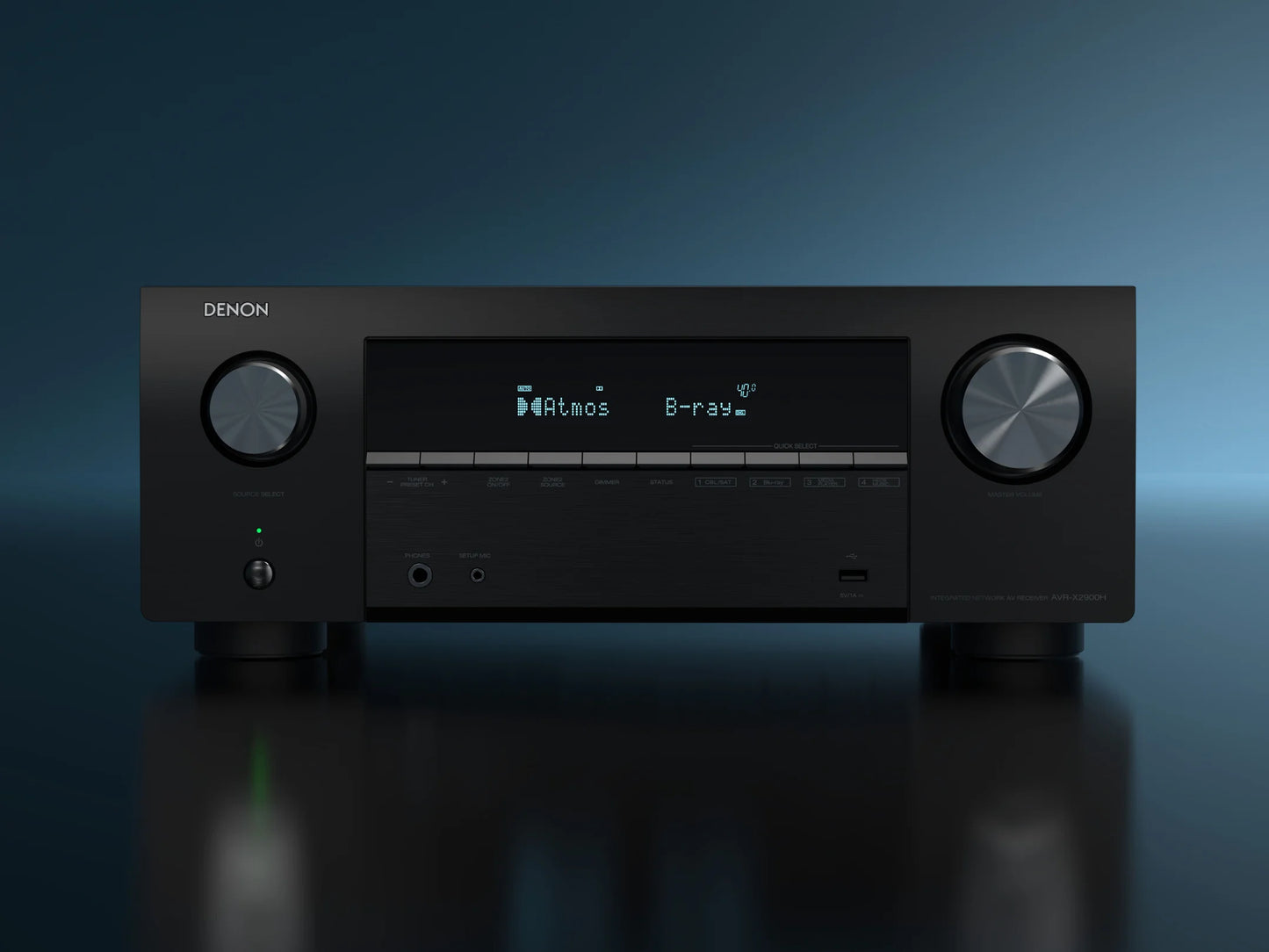 Denon AVR-X 2900H DAB 7.2 Ch Dolby Atmos AV receiver, HEOS