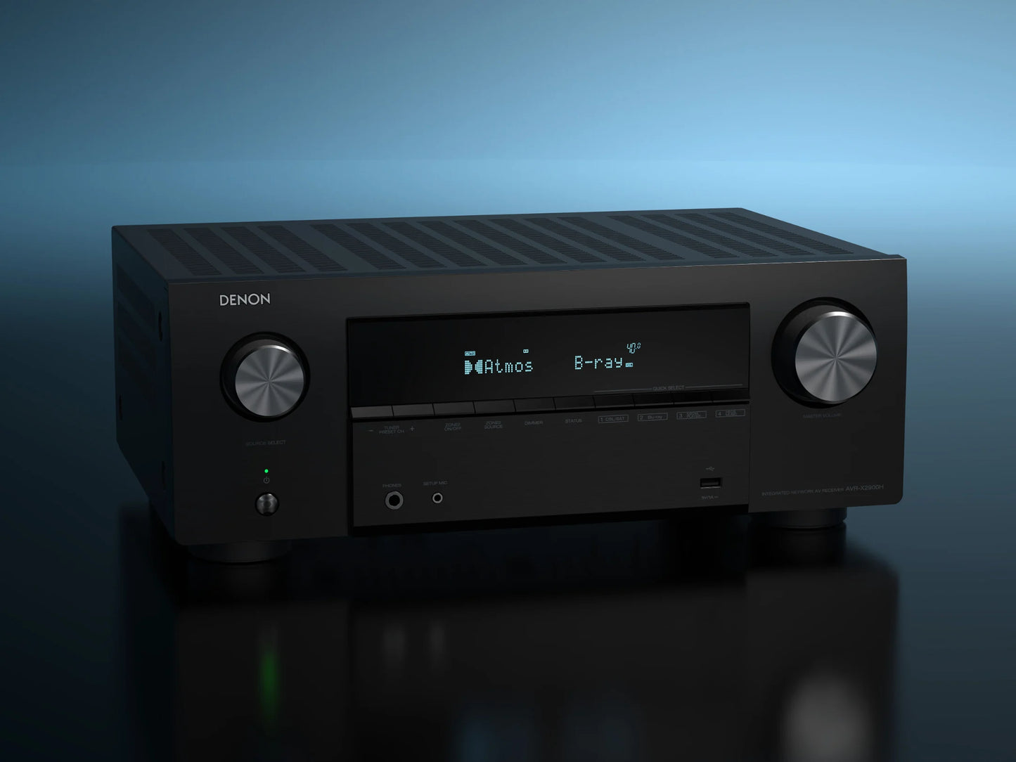 Denon AVR-X 2900H DAB 7.2 Ch Dolby Atmos AV receiver, HEOS
