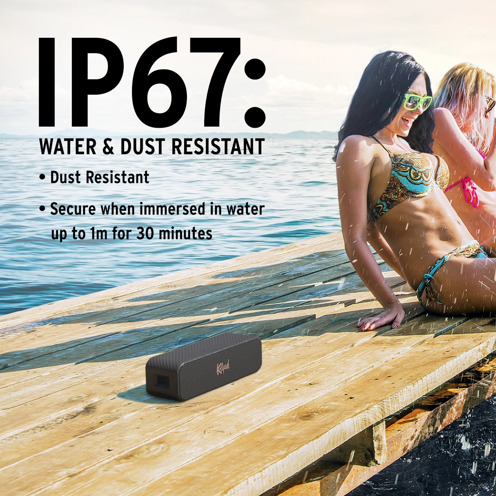 klipsch detroit zvočnik ip67 odpornost na prah in vodo - technotop.si