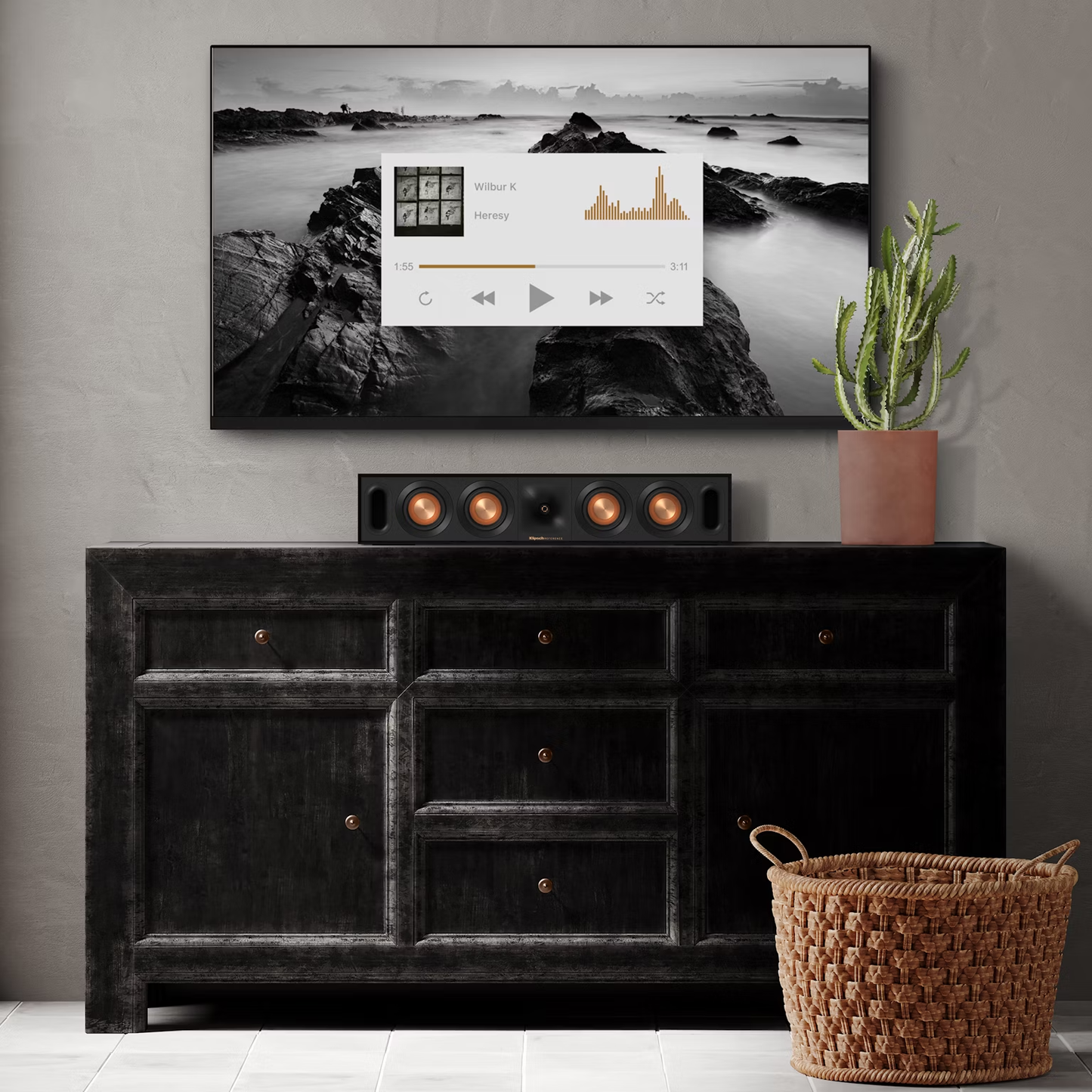 Klipsch Reference R-30C – centralni zvočnik s 100W moči.