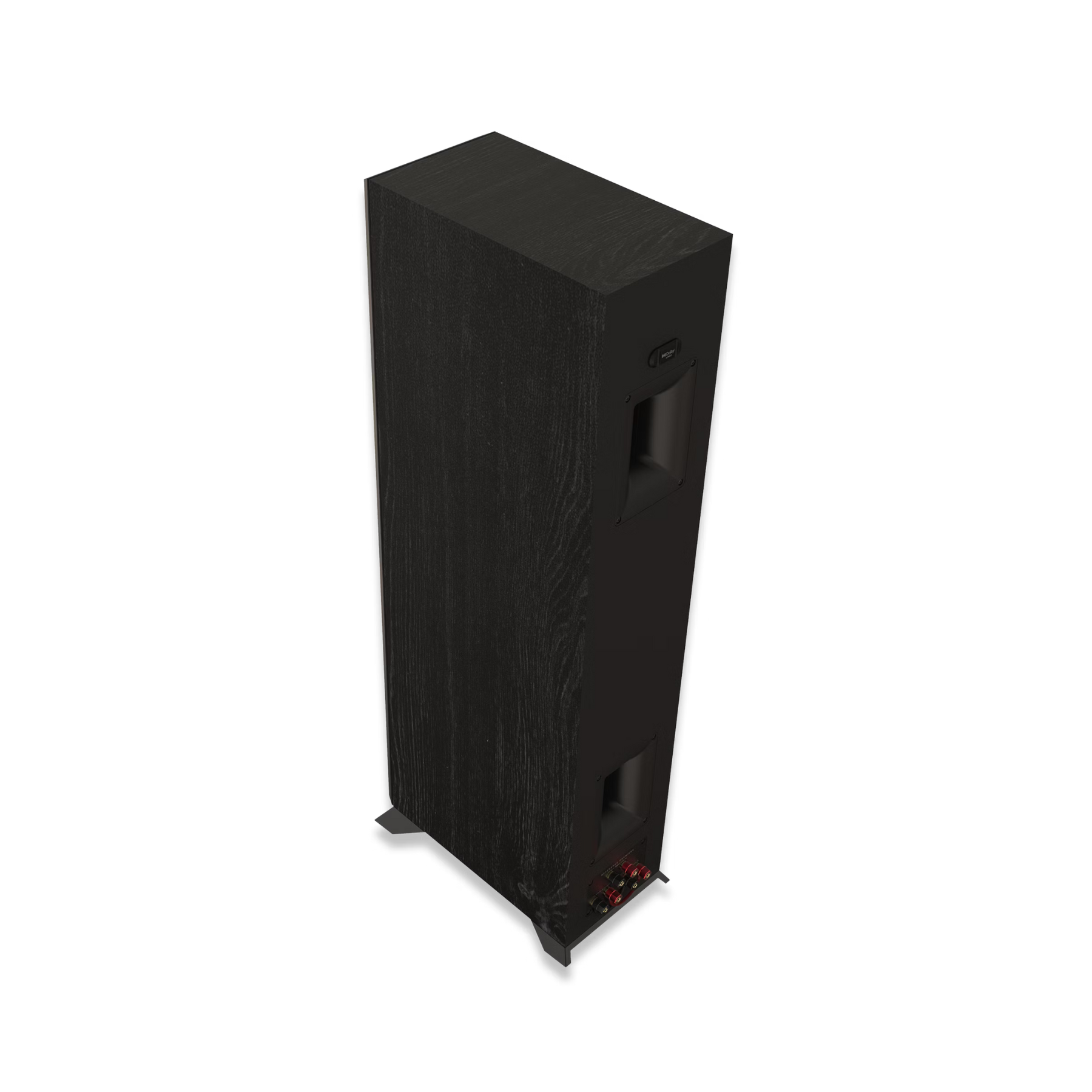 Slika Klipsch RP-5000F II zvočnika iz različnih kotov, ki prikazuje njegovo vitko in elegantno obliko.