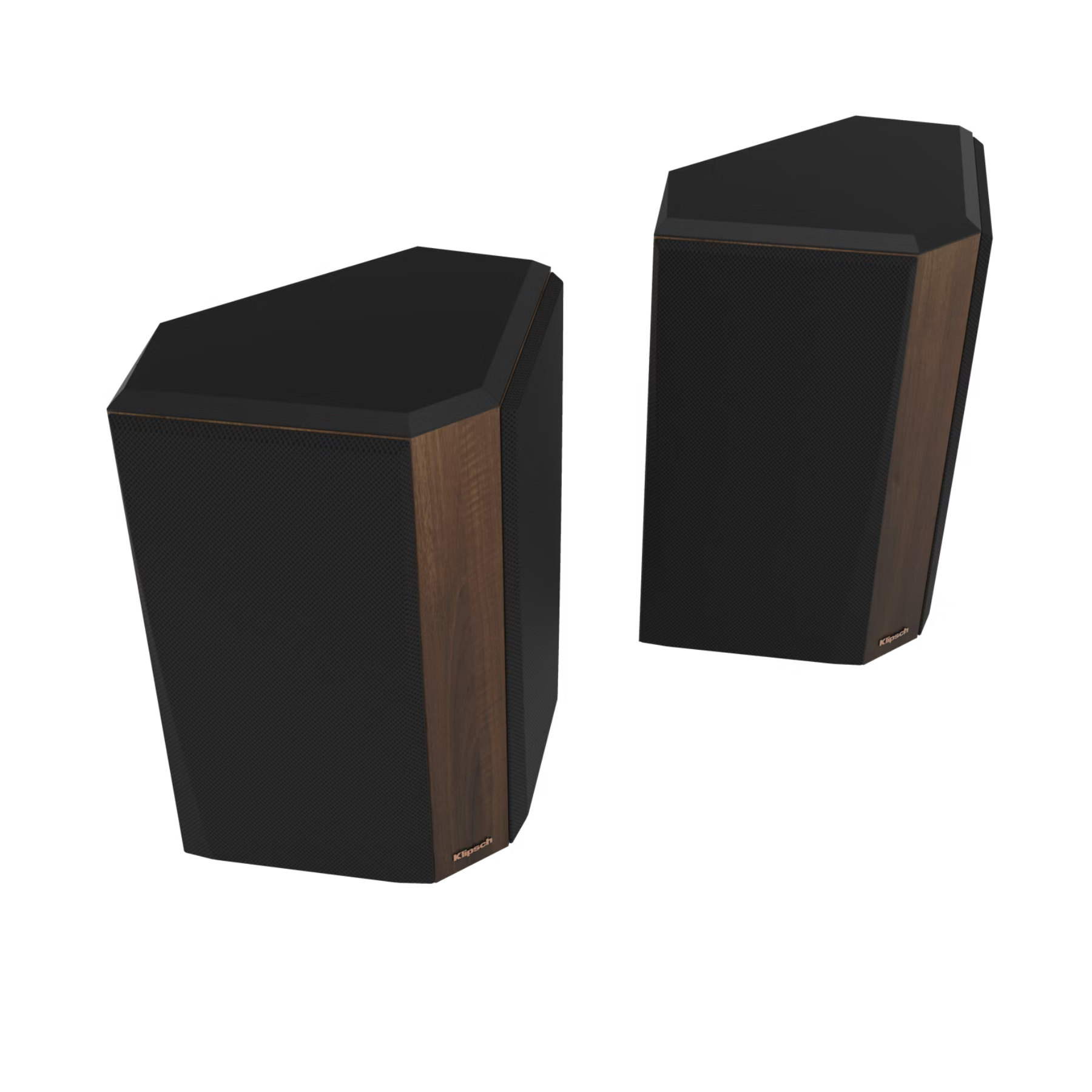 Podrobna slika Klipsch Reference Premiere RP-502S II zvočnika, ki prikazuje njegovo bipolarno zasnovo.
