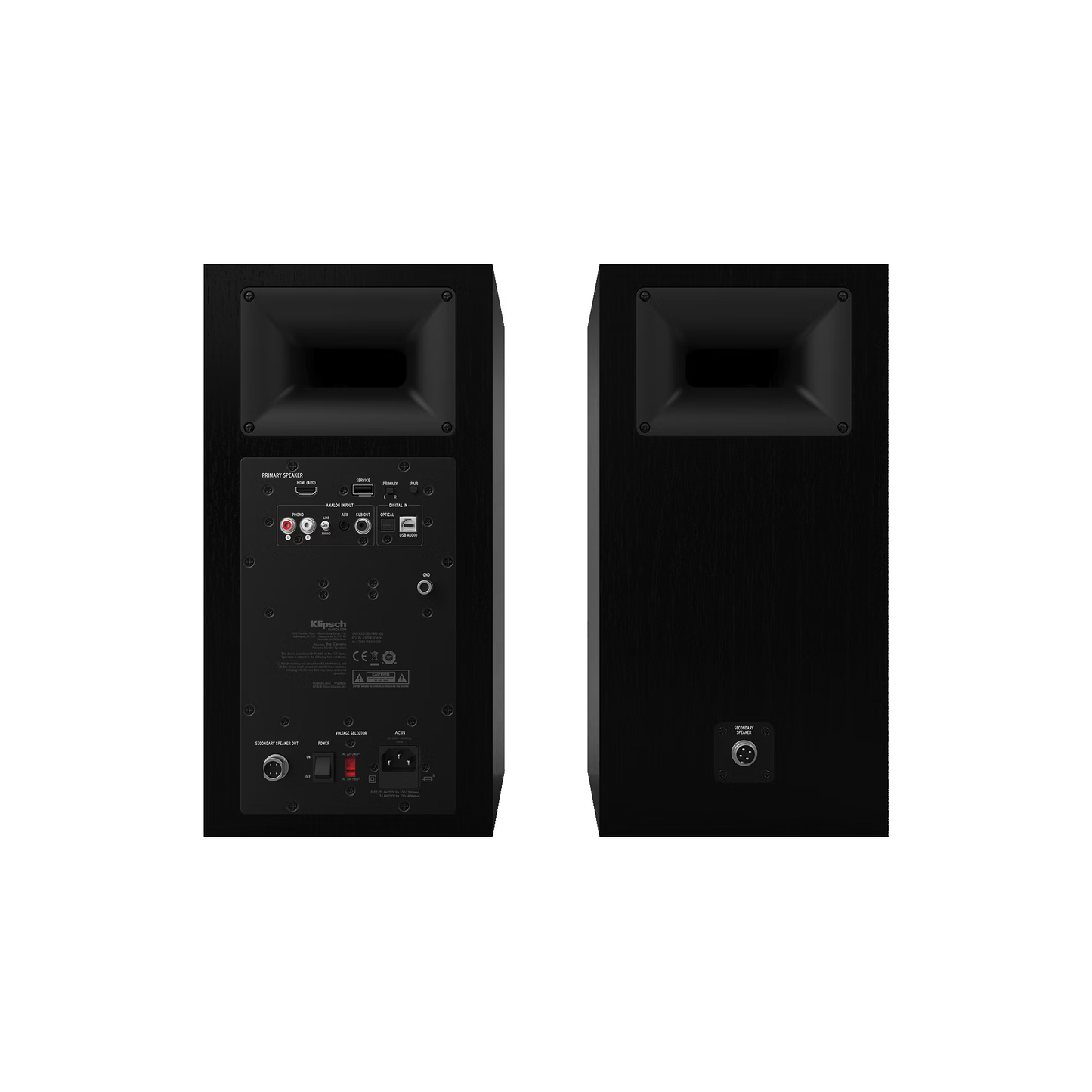Klipsch Heritage The Sevens, 6.5" par aktivnih zvočnikov, mat črna ali oreh
