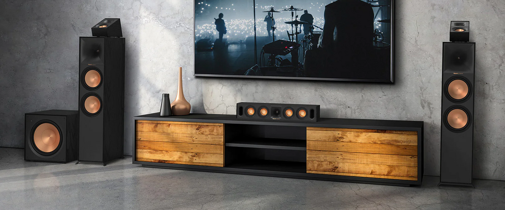 Klipsch pasivni zvočniki v hišnem kinu povezavo za TV - Technotop