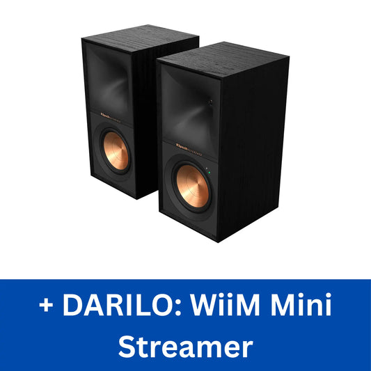 Klipsch R-50PM aktivna zvočnika, ki združujeta klasičen Klipsch zvok z vrhunsko vsestranskostjo za vsak sodoben dom.