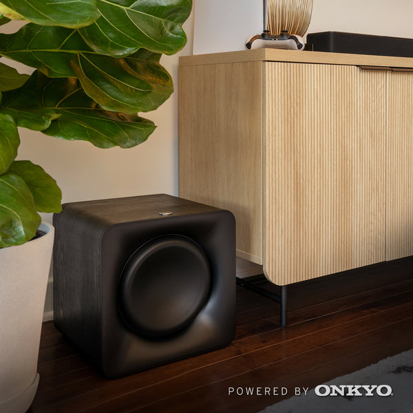 klipsch brezzicni subwoofer powered by onkyo ya vrhunski domači kino.