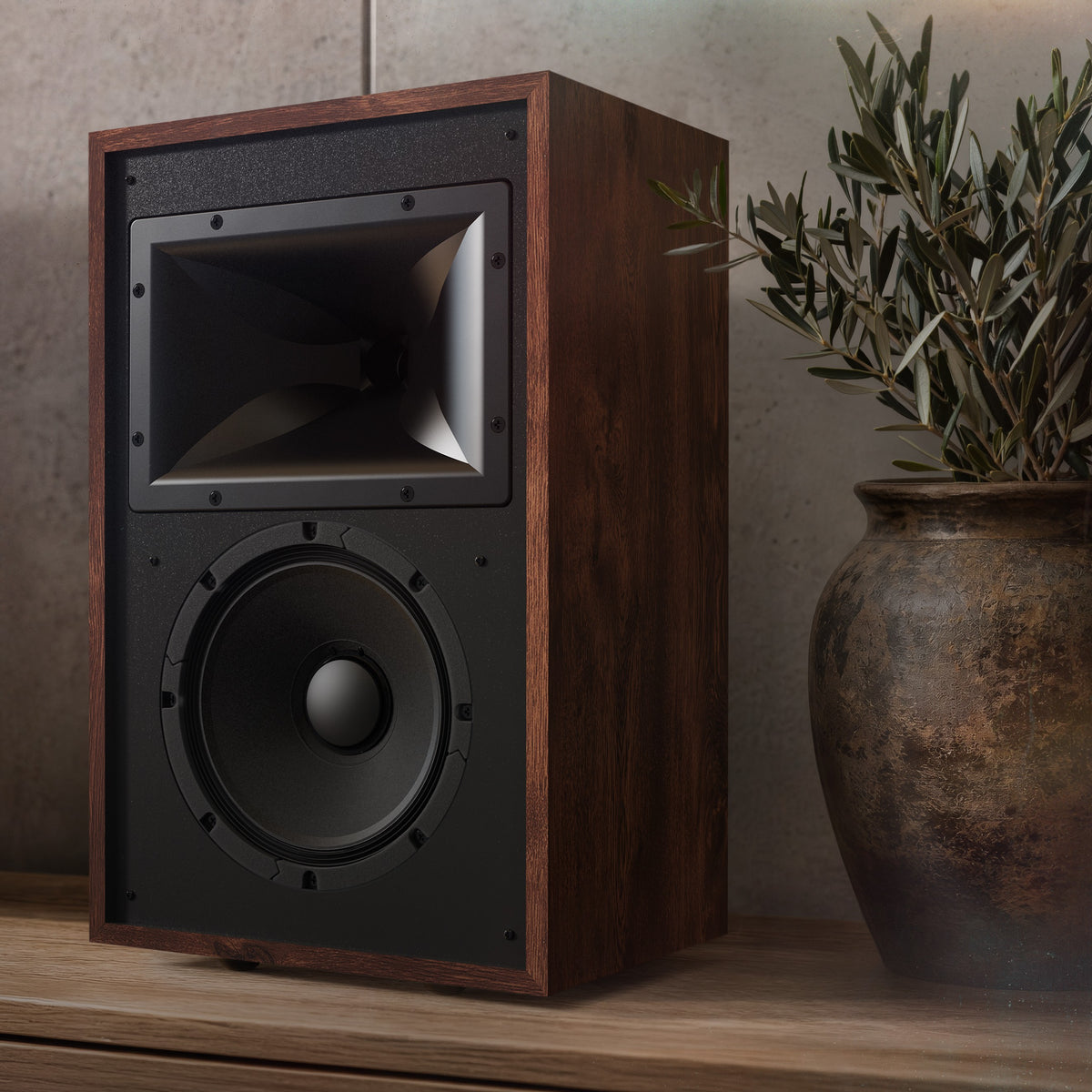 Klipsch Rebellion Heritage zvočnik v domačem stereo sistemu