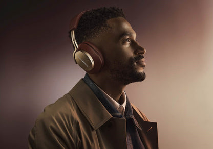 Bowers & Wilkins PX8 brezžične naglavne slušalke z odpravljanjem hrupa ANC, Royal Burgundy