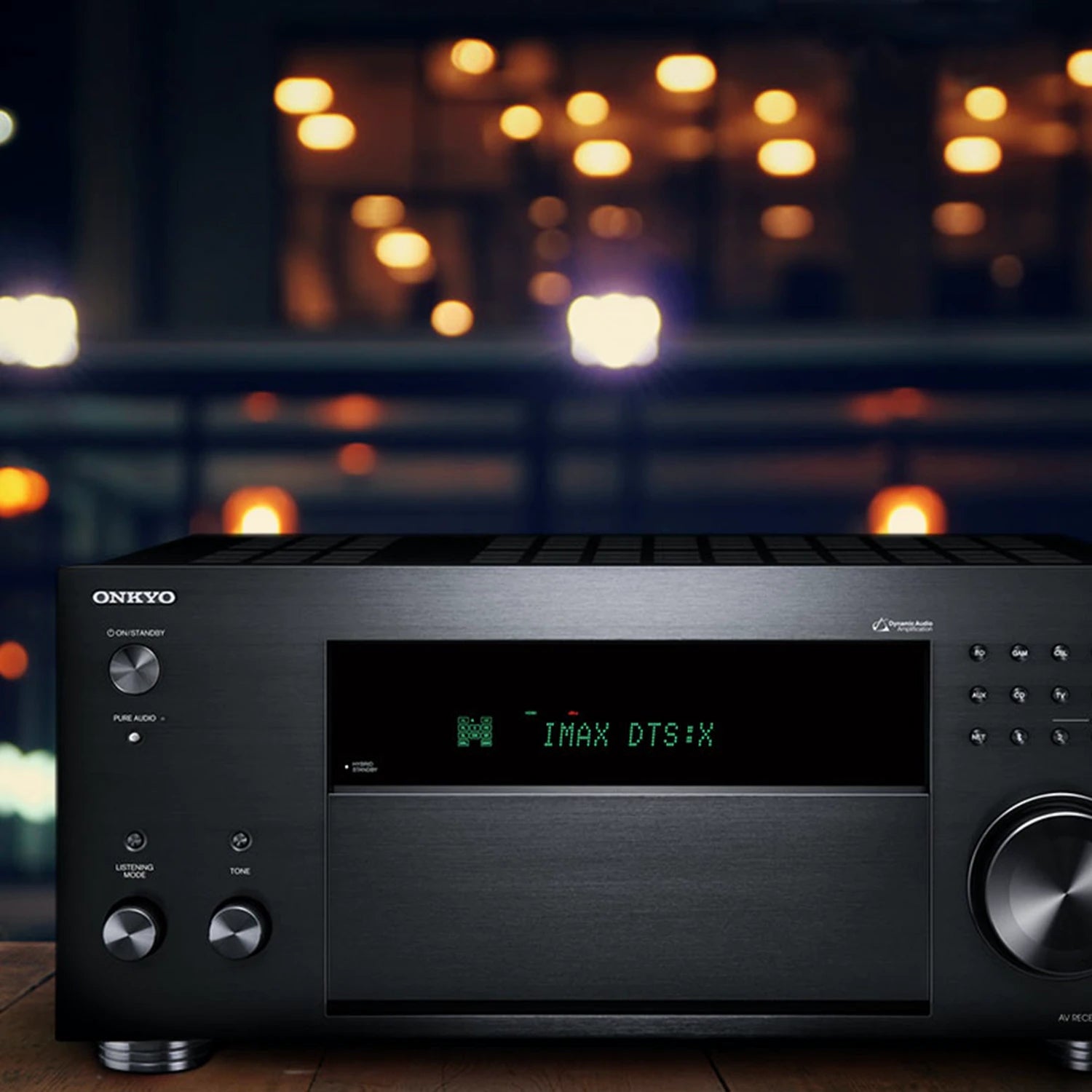Dolby Atmos in DTS:X zvočna konfiguracija na Onkyo TX-RZ50 | Prikaz optimalne postavitve 9.2-kanalnega sistema za vrhunski prostorski zvok.