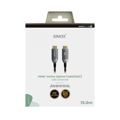Sinox PRO-X HDMI™ optični kabel 8K60Hz+E, 48g, od 10m do 20m