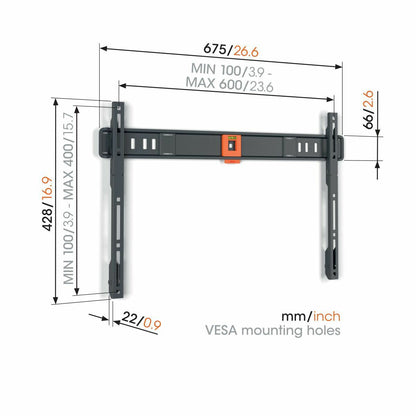 Vogels TVM 1603 Quick Fiksni TV stenski nosilec, 40" do 100", 75kg, črn