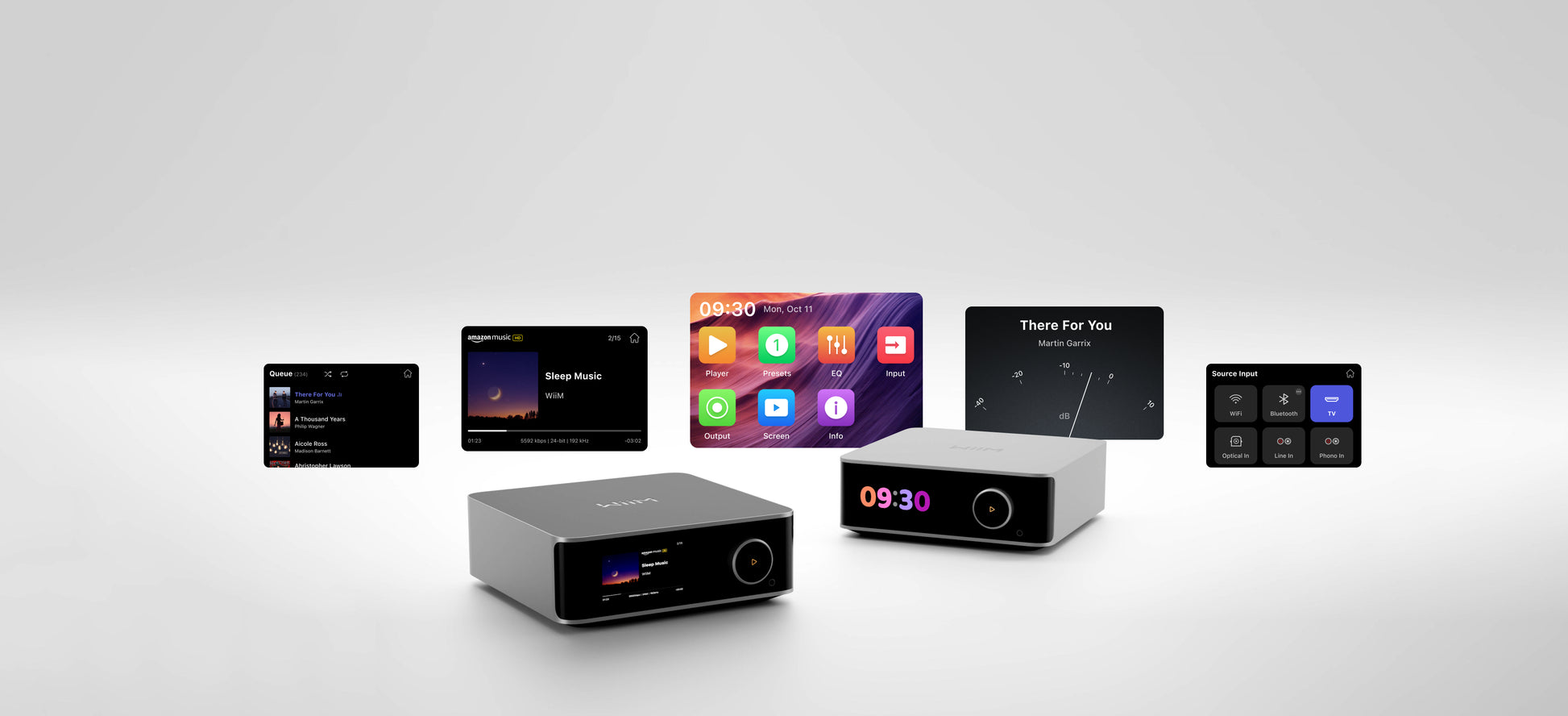 WiiM Ultra s pretakanjem glasbe – Združljiv s Spotify, TIDAL, Roon, Amazon Music in drugimi storitvami.