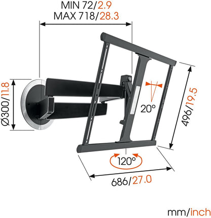 Vogels Next 7345 - Full motion Stenski TV nosilec