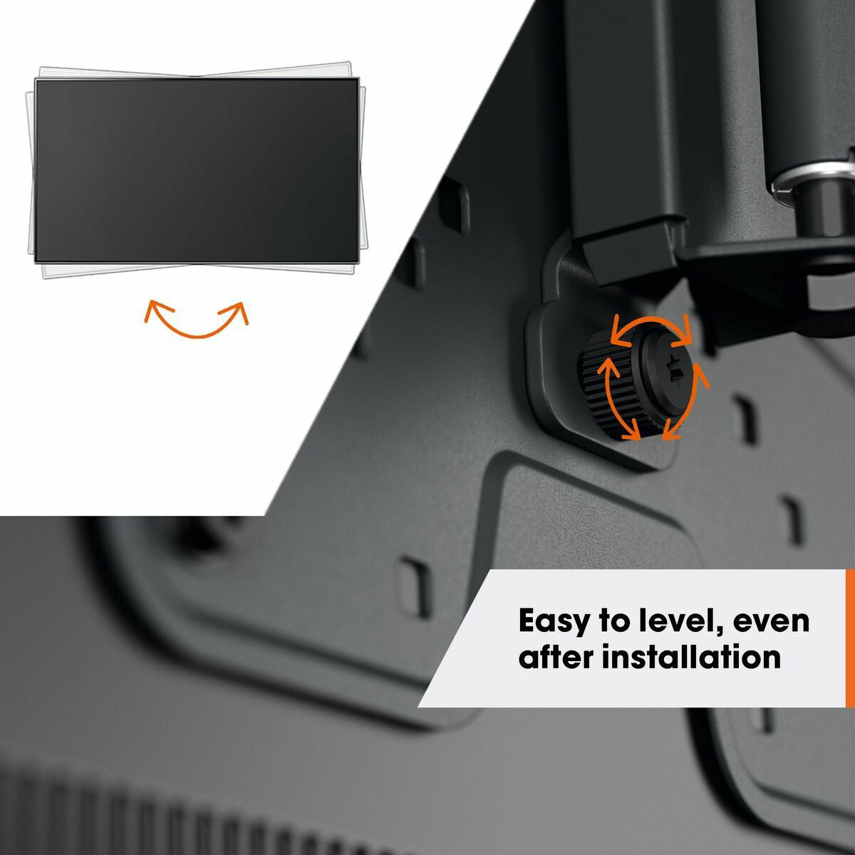 Vogels TVM 1623 Full-Motion nosilec za TV, 40" do 77", 15°+120°, 35kg, črn