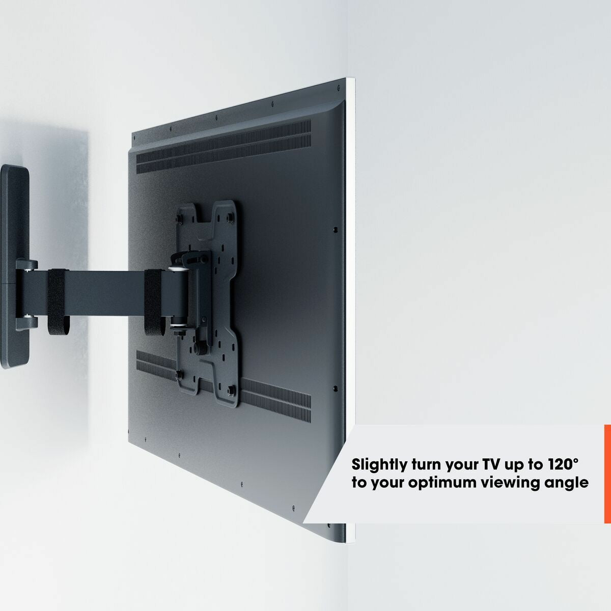 Vogels TVM 1623 Full-Motion nosilec za TV, 40" do 77", 15°+120°, 35kg, črn