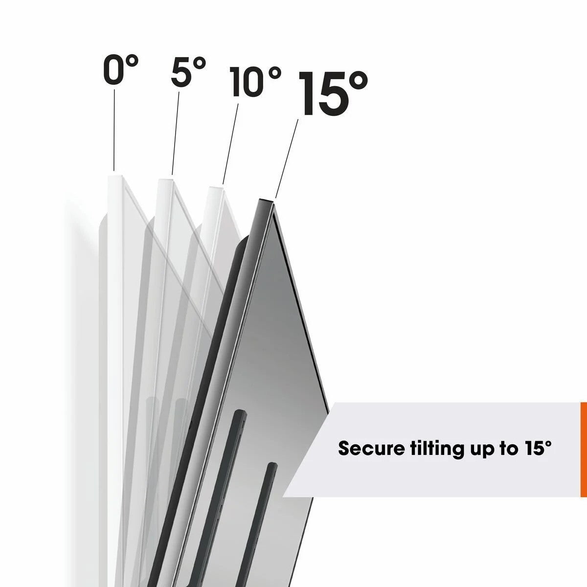 Vogels TVM 1613 Nagibni TV stenski nosilec, 15°, 40" do 77", 35kg