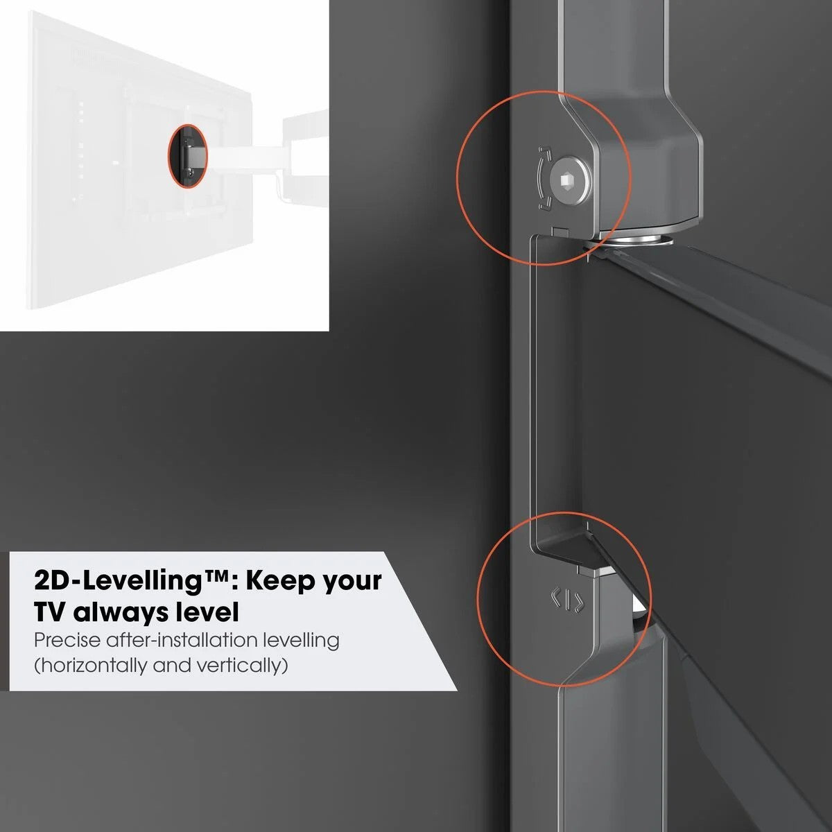 Vogels TVM 5645 ELITE Full motion stenski TV nosilec, 40" do 77", 45kg